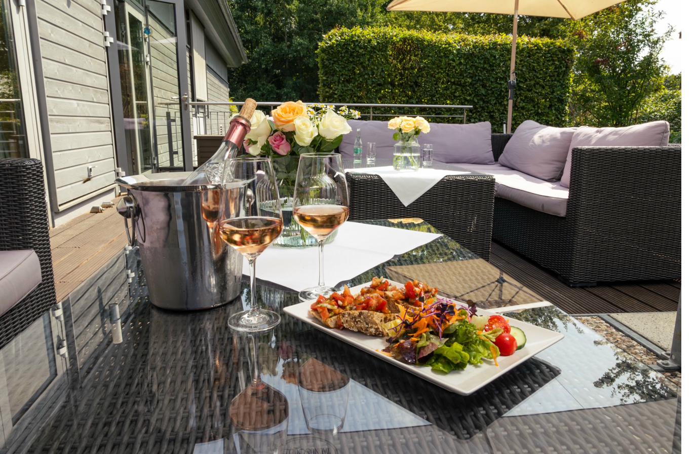Business Lunch auf der Terrasse im Passions Restaurant